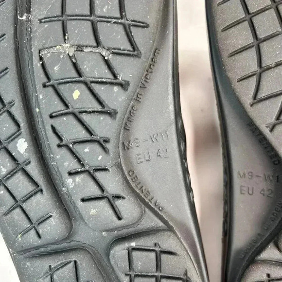 OOFOS OOahh Sport Flex Slides Size M9/W11 Black Athleisure - Picture 9 of 9